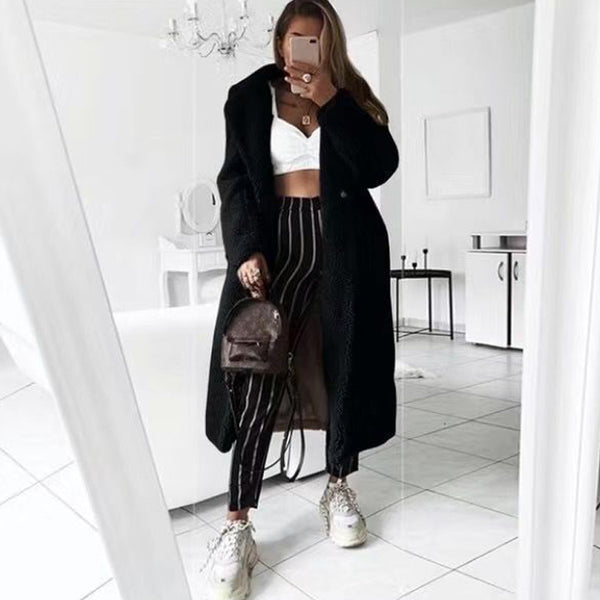 Faux Fur Trimmed Coat
