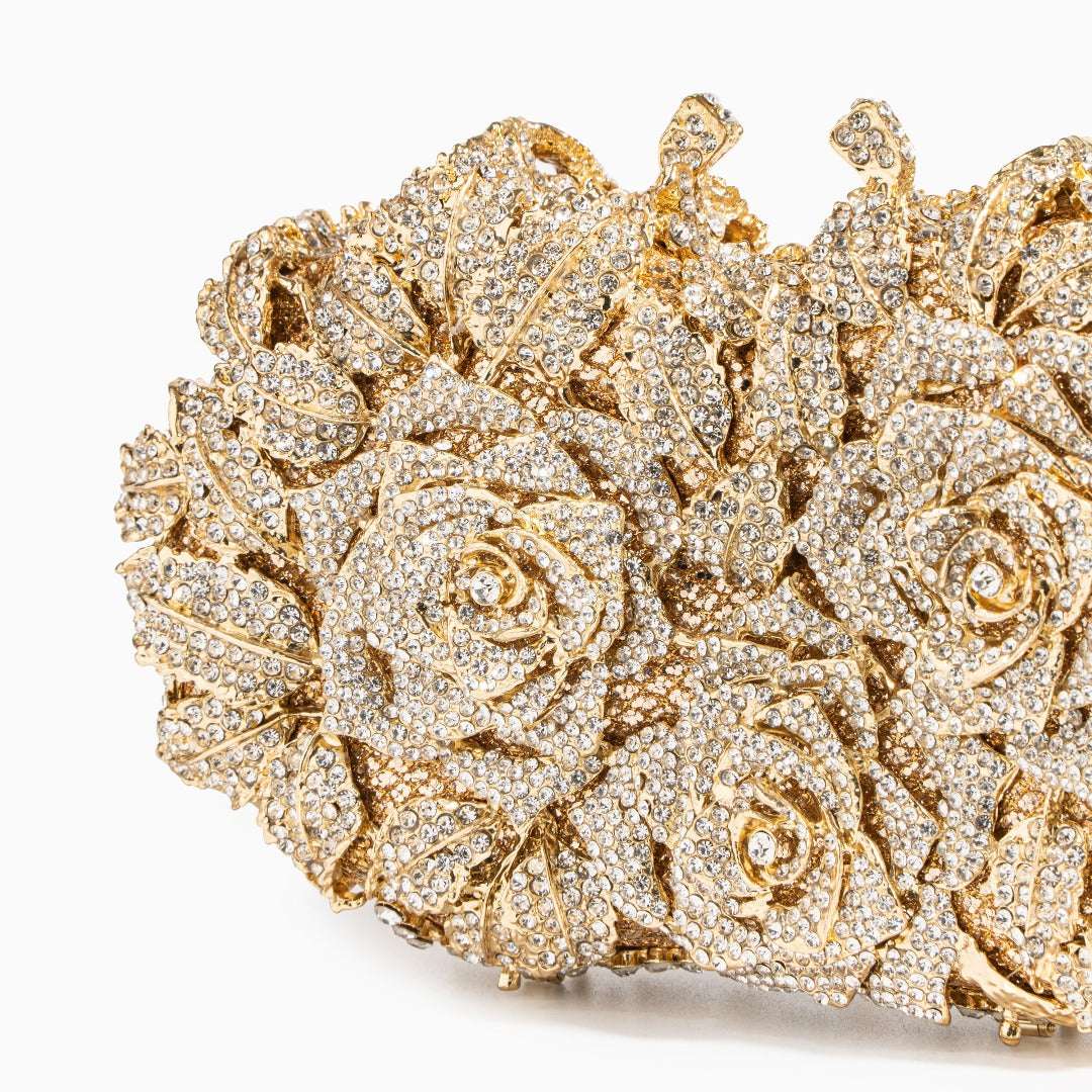 Diamond Bouquet Clutch Bag