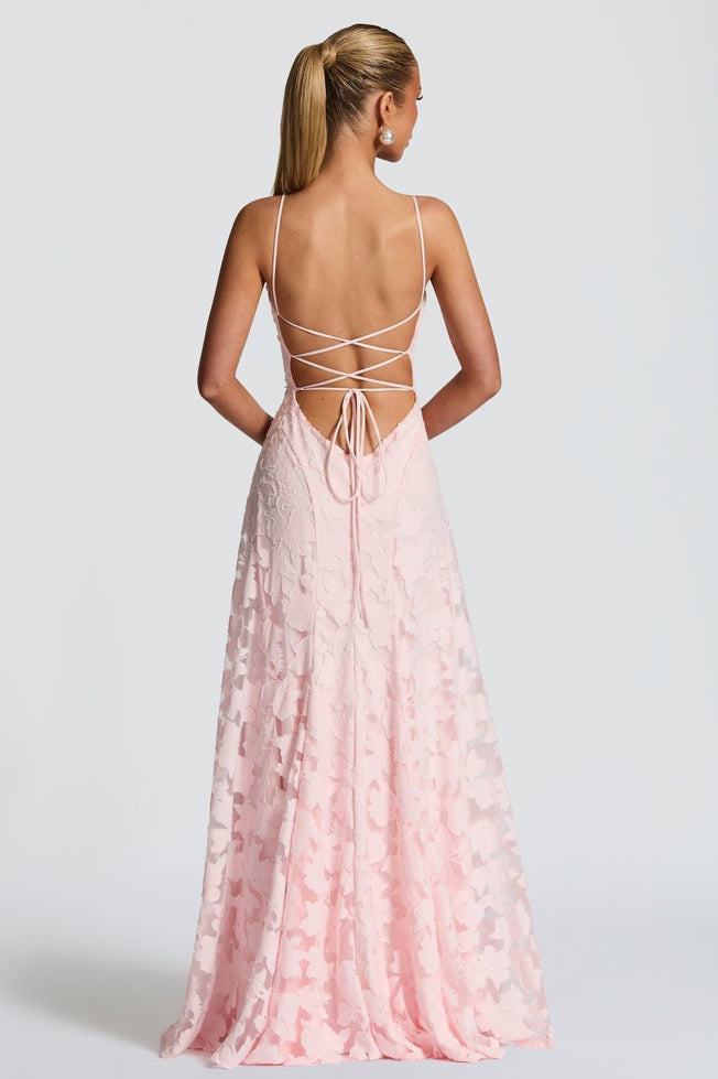 Rosé Lace Gown