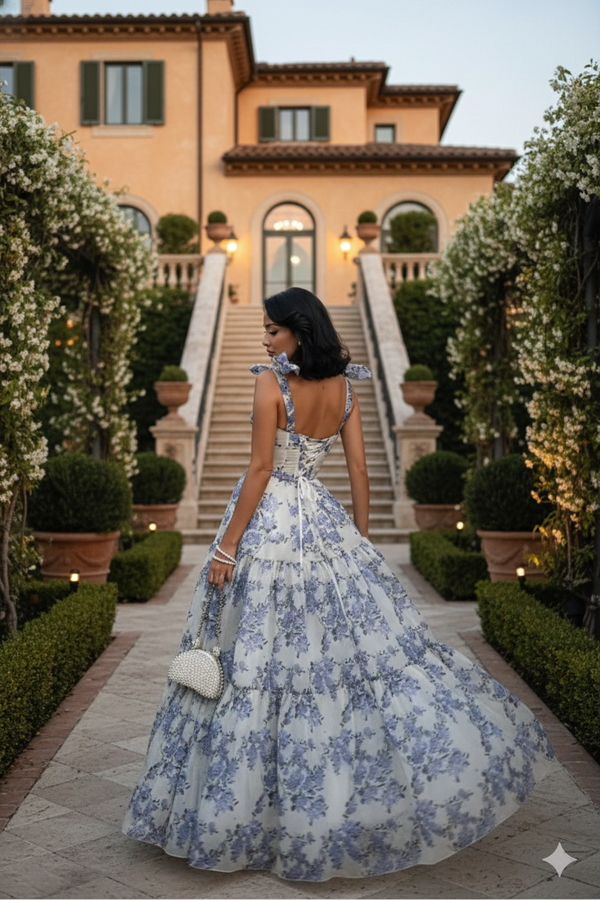 Amelia Ruffle Maxi Dress