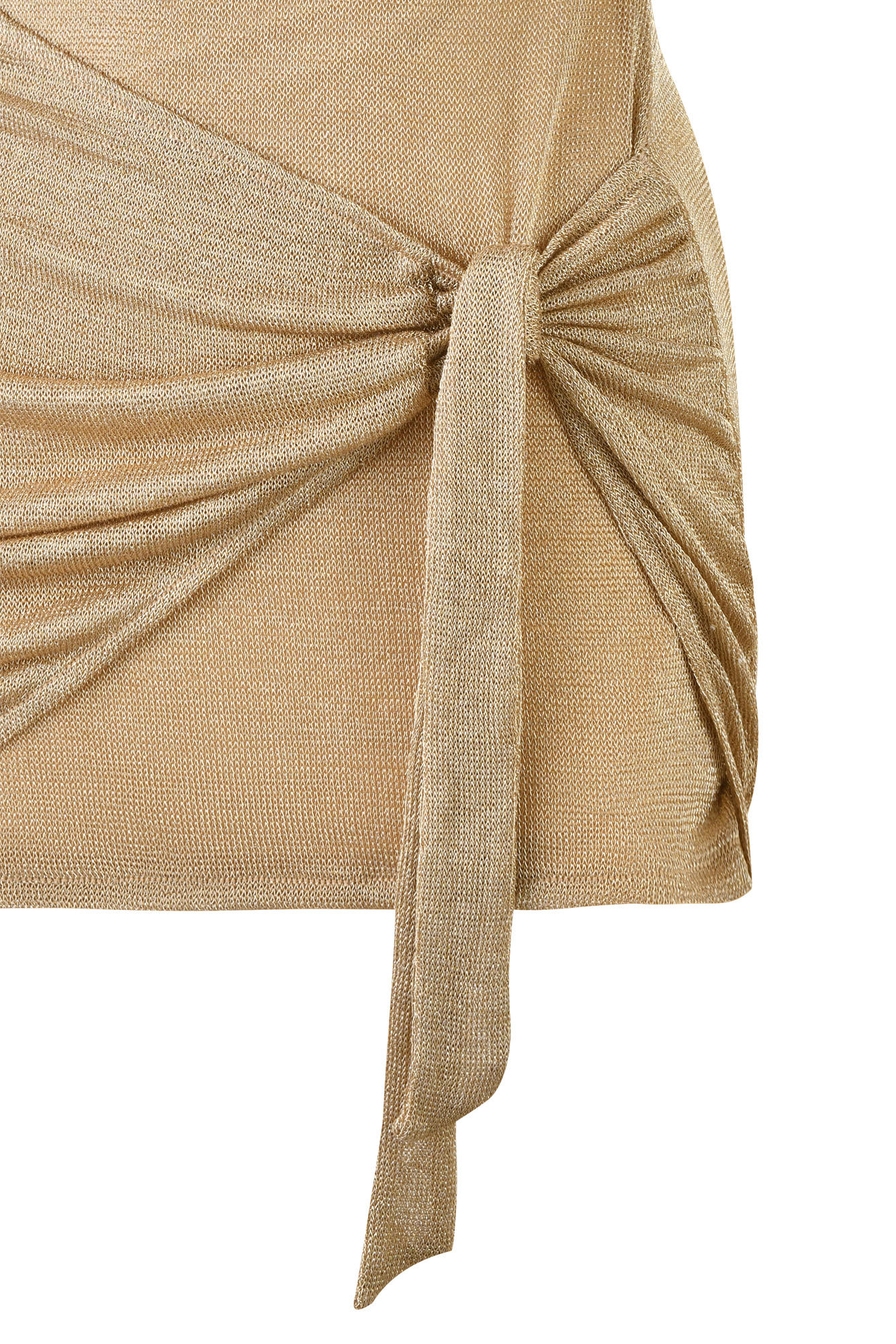 Metallic Gold Mini Dress