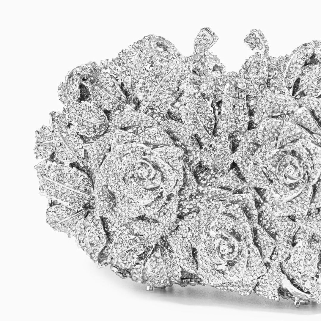 Diamond Bouquet Clutch Bag