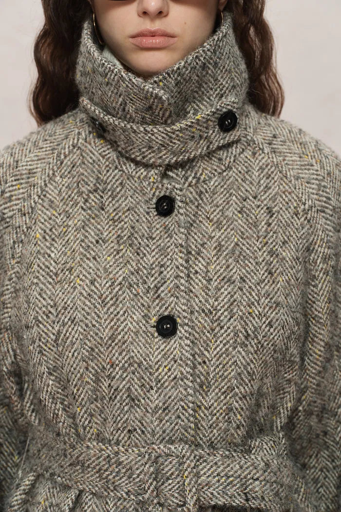 Margarette Elegant Long Coat – Wool-Alpaca Blend