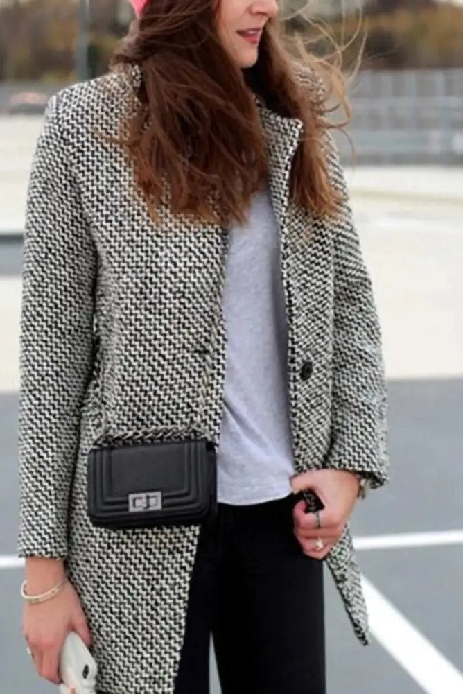 Scarlett Stylish Classic Tailored Coat