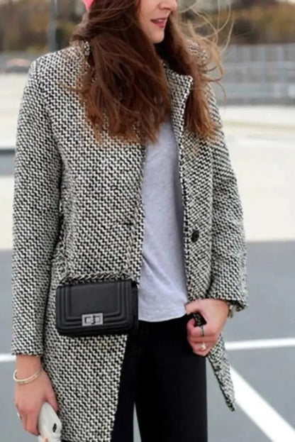 Scarlett Stylish Classic Tailored Coat