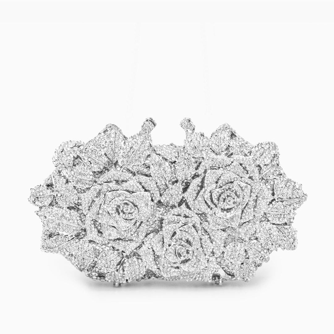 Diamond Bouquet Clutch Bag