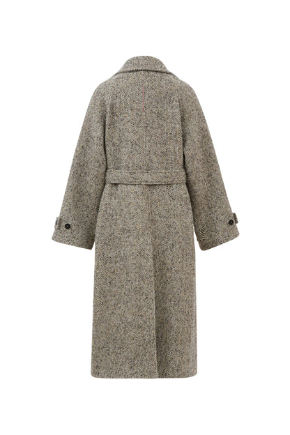 Margarette Elegant Long Coat – Wool-Alpaca Blend