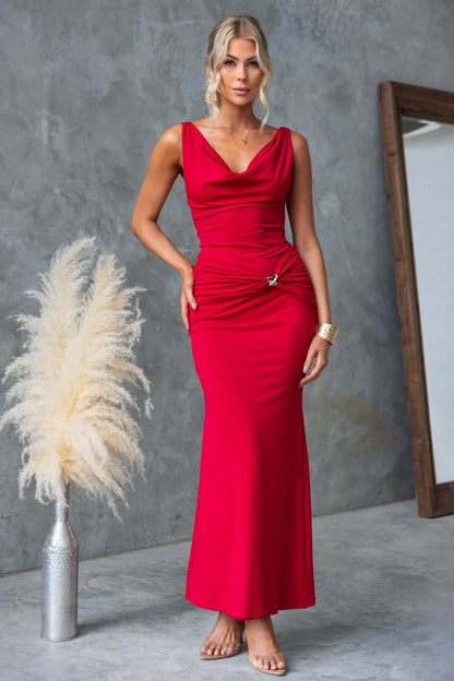 Red Alert Maxi Dress