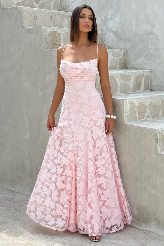 Rosé Lace Gown