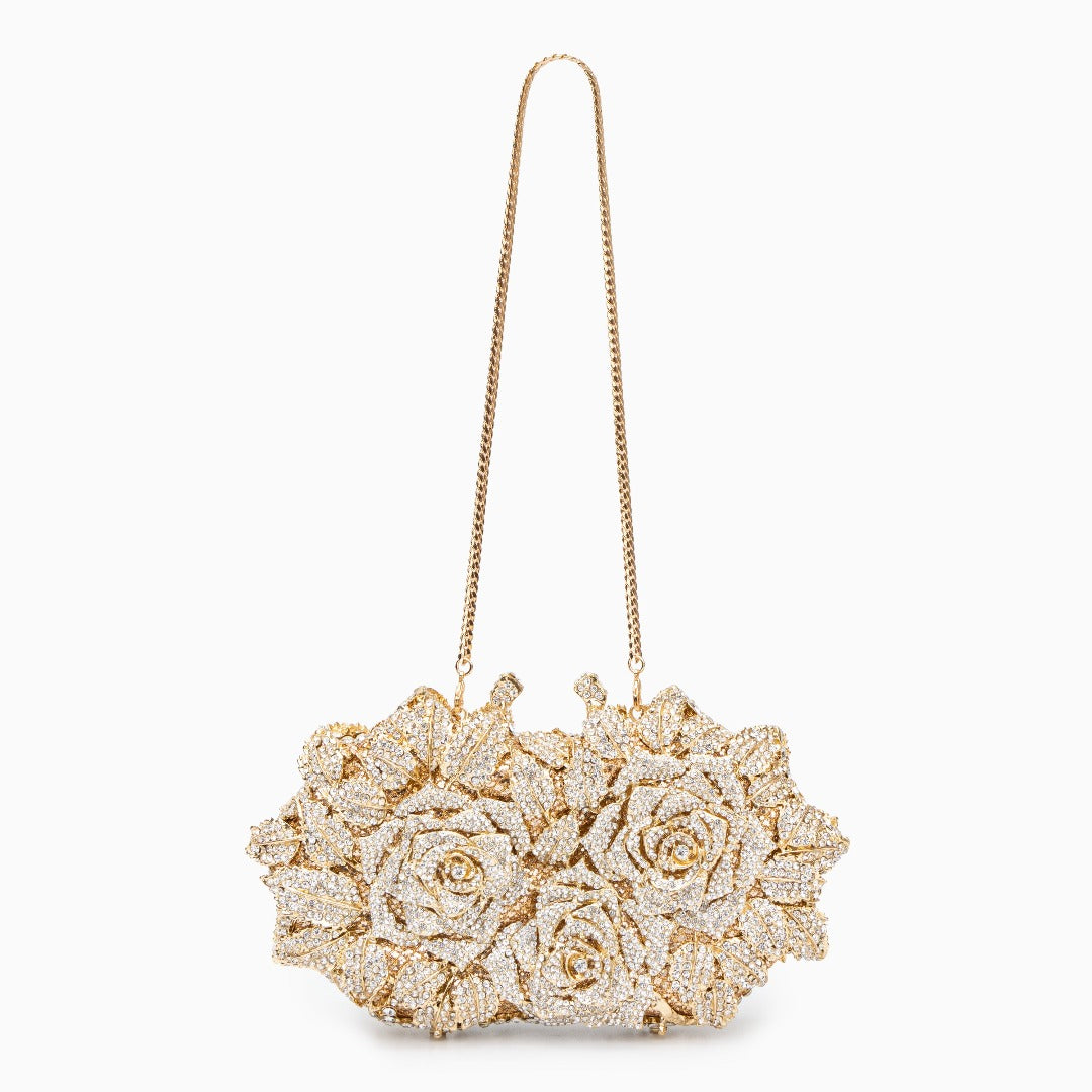 Diamond Bouquet Clutch Bag