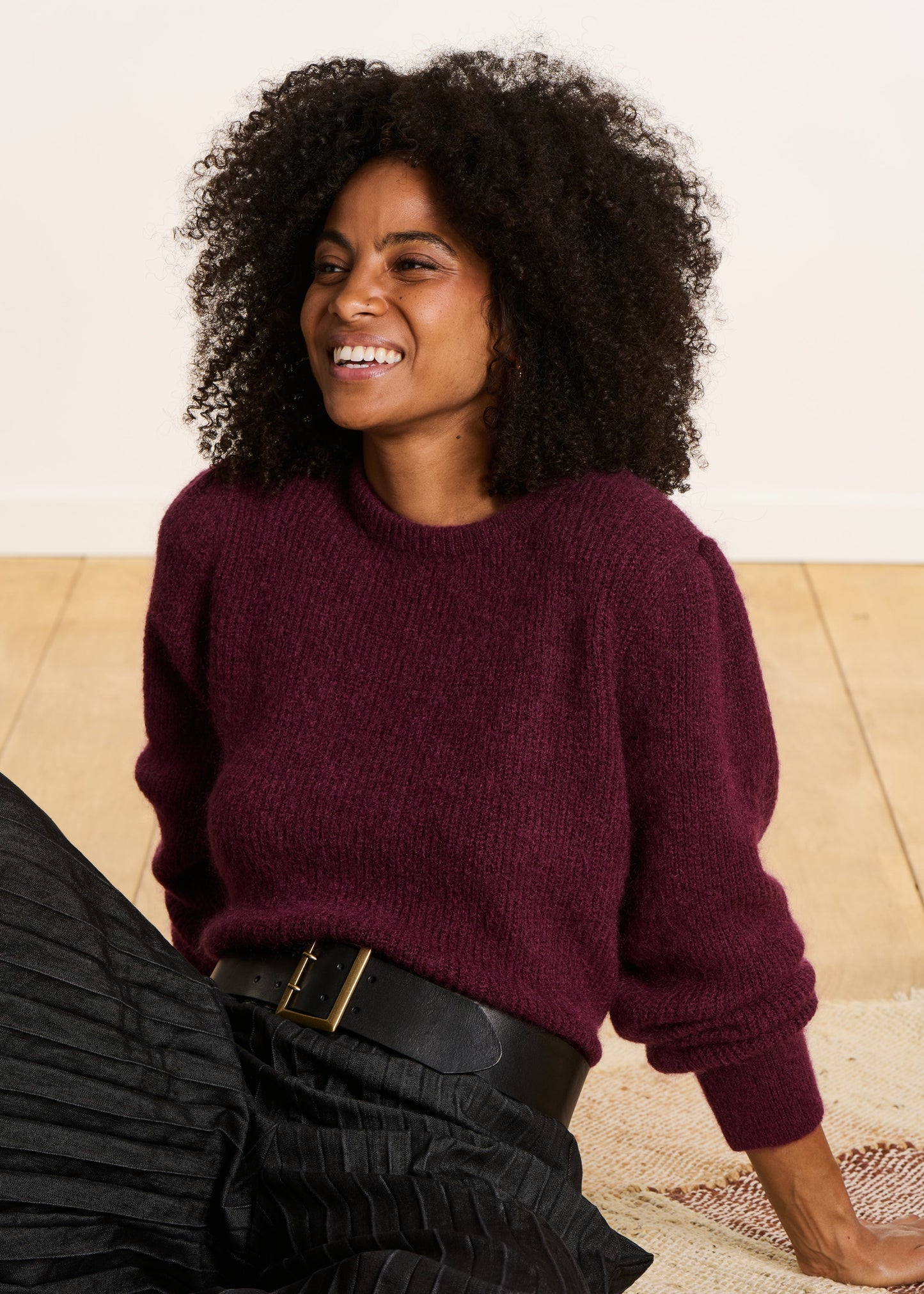 Cozy Short Plum Sweater