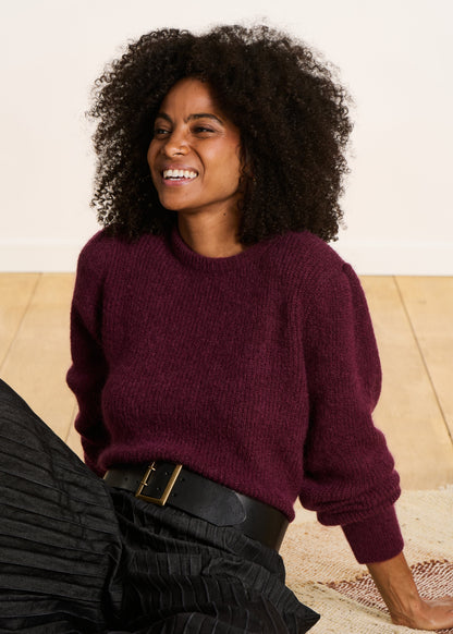 Cozy Short Plum Sweater