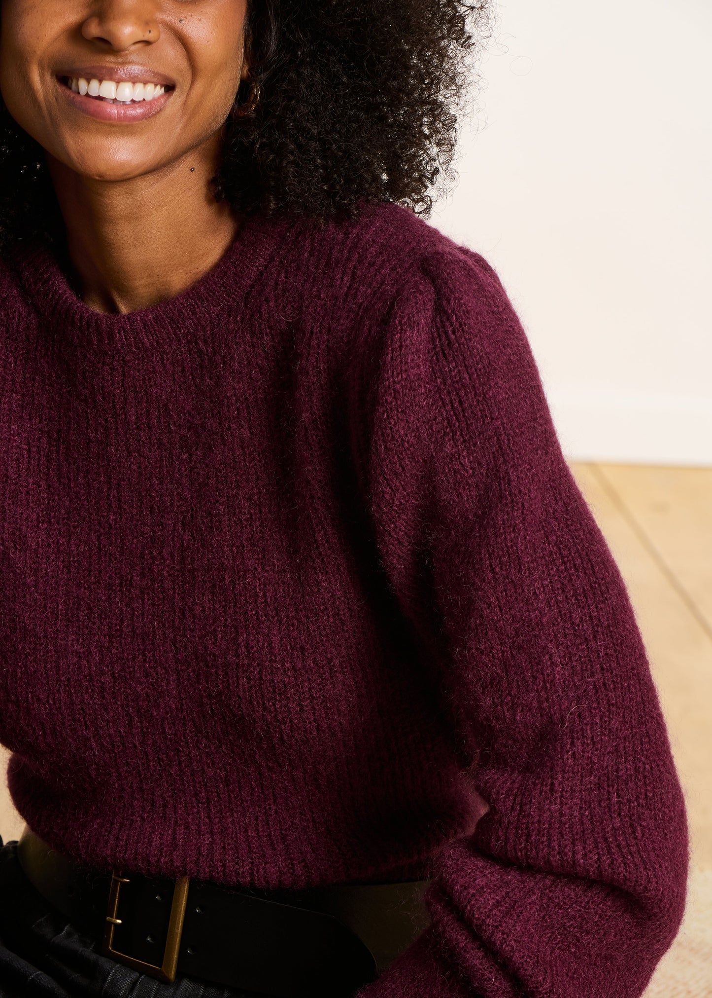 Cozy Short Plum Sweater