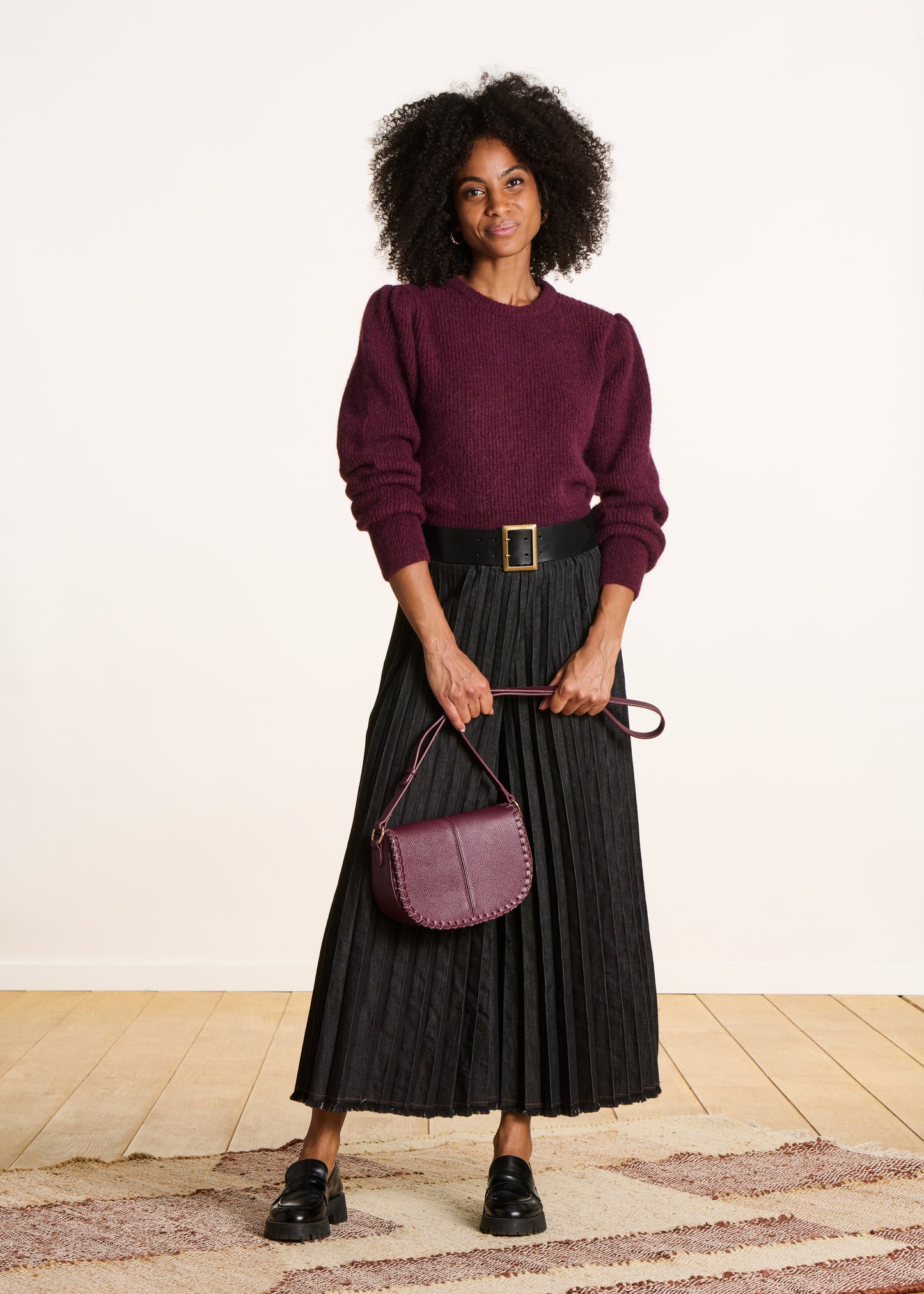 Cozy Short Plum Sweater