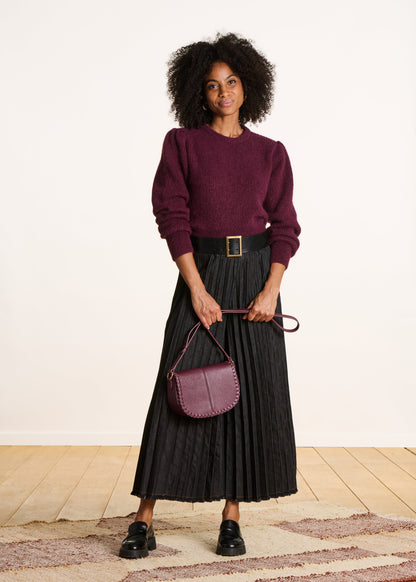 Cozy Short Plum Sweater