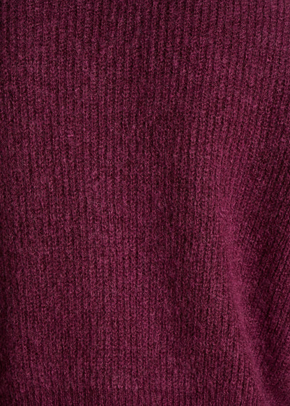Cozy Short Plum Sweater