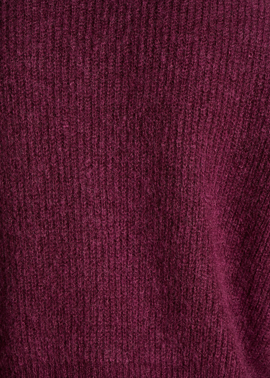 Cozy Short Plum Sweater