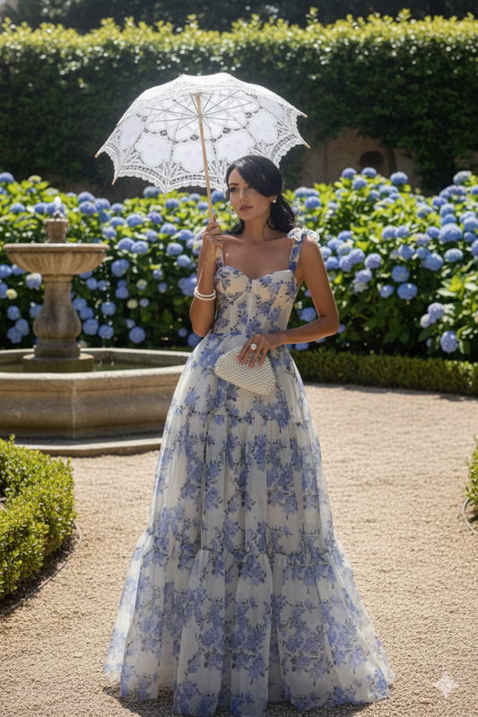 Amelia Ruffle Maxi Dress