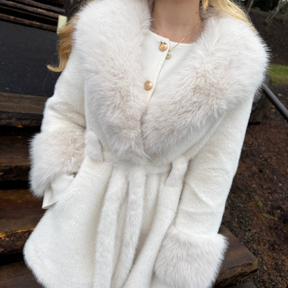 Ultra Plush Faux Fur Belted Coat
