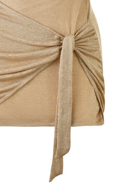 Metallic Gold Mini Dress