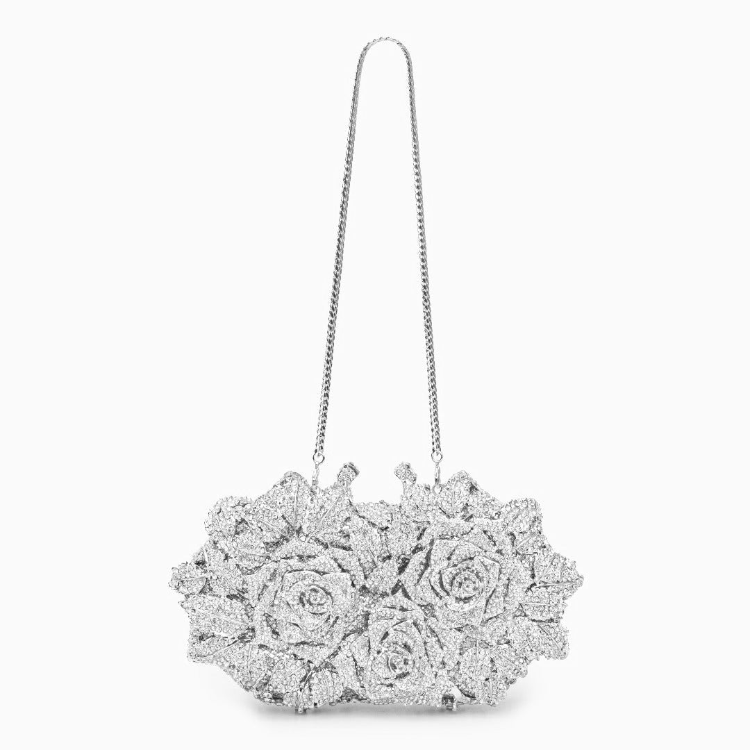 Diamond Bouquet Clutch Bag