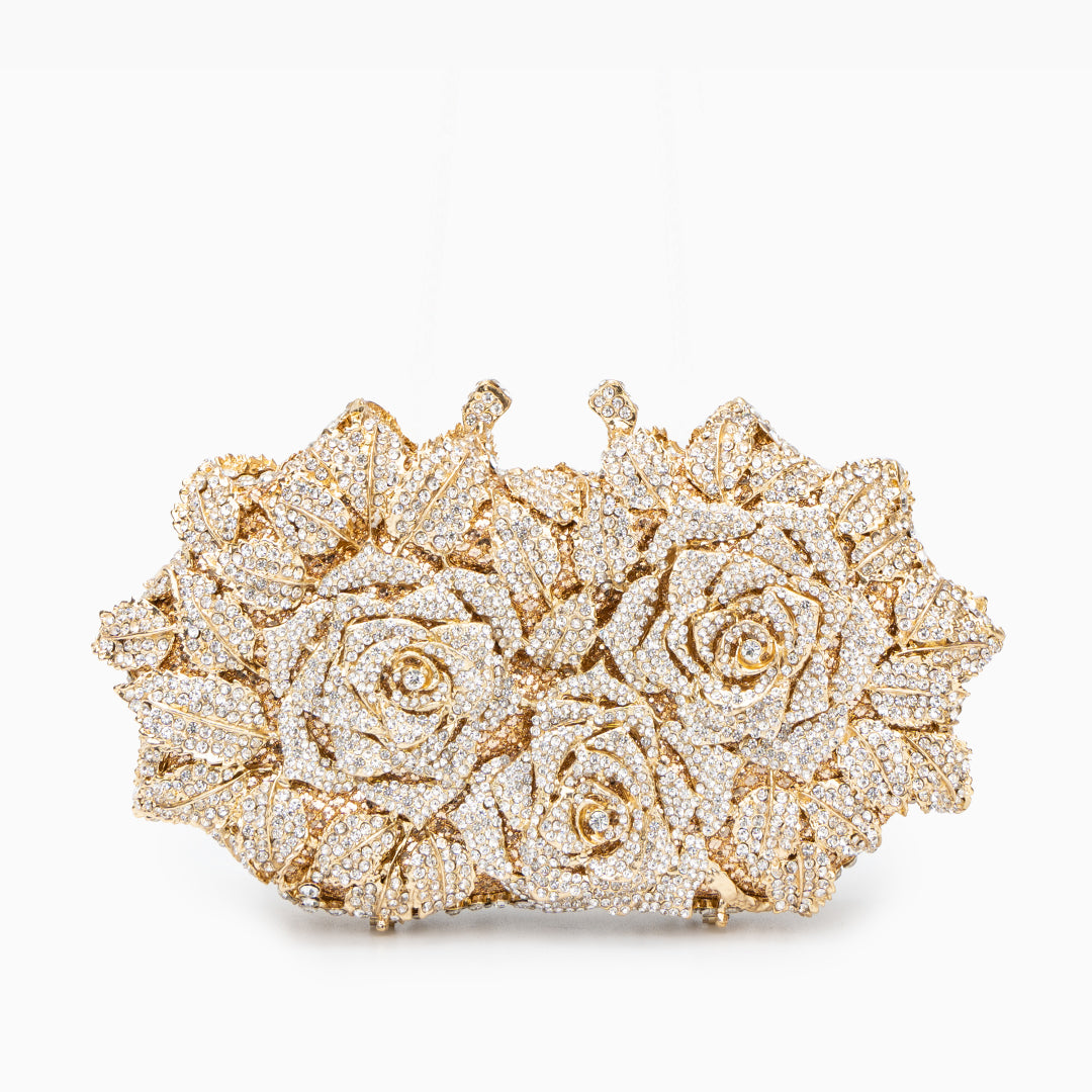 Diamond Bouquet Clutch Bag