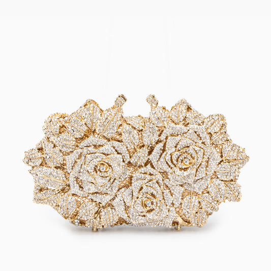 Diamond Bouquet Clutch Bag