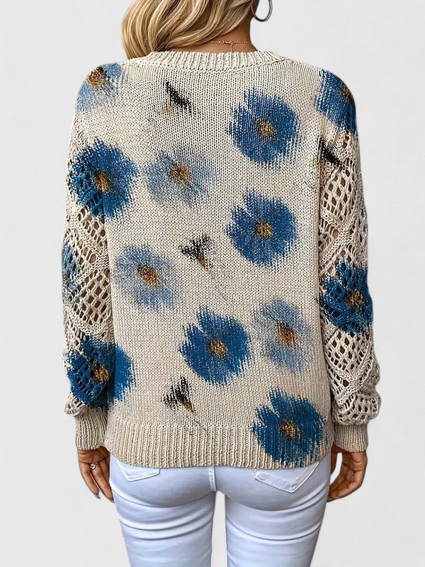 Ivy Cozy Elegant Floral Sweater