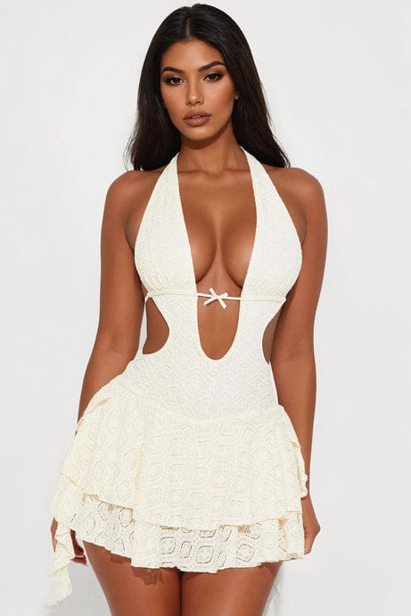 Elle Floral Ruffle Dress